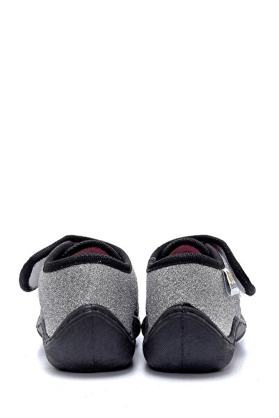 First Step Gümüş Prenses Nakışlı Panduf-f-711