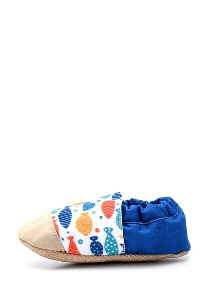 First Step Pamuk Astarlı Kaydırmaz Taban Patik-balık-f-833
