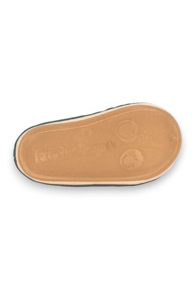 First Step Yeşil Kadife Kız Bebek Lastikli İlk Adım Babet-F-543