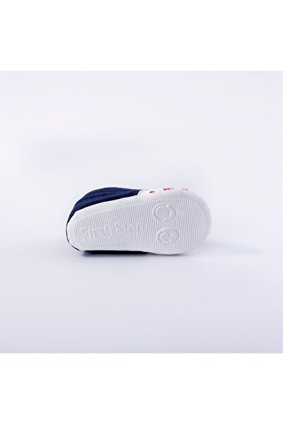 First Step Two Color Booties Navy Blue - Red