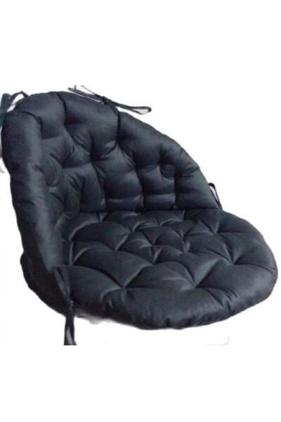 WOODSHUT وسادة متأرجحة باللون الرمادي الفحمي - طقم وسائد، 80 × 90 سم، مقعد وم...