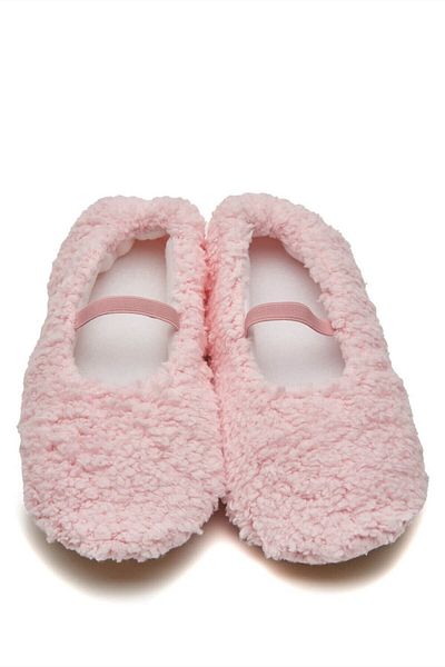 First Step Faux Wool Plush Pink Mother Slippers and Baby Slippers (Slippers and Slippers Sold Separately.)