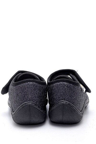 First Step Siyah Prenses Nakışlı Çocuk Panduf