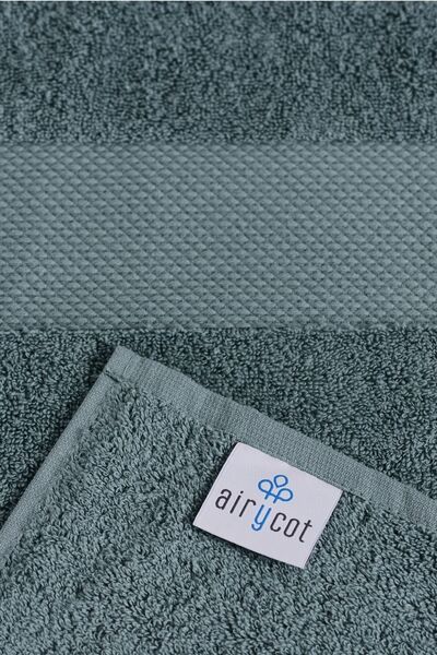 AİRYCOT Dark Green 70x150 Set of 2 Bath Towels