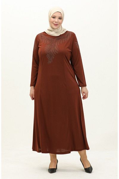 Gelince Plus Size Printed Dress