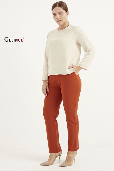 Gelince Plus Size Trousers - Relaxed Fit