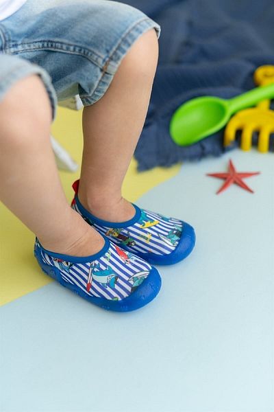 First Step Surfer Fish Boys' Non-Slip Sole Sea Shoes