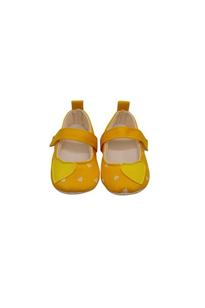 First Step Yellow Heart Ballerinas