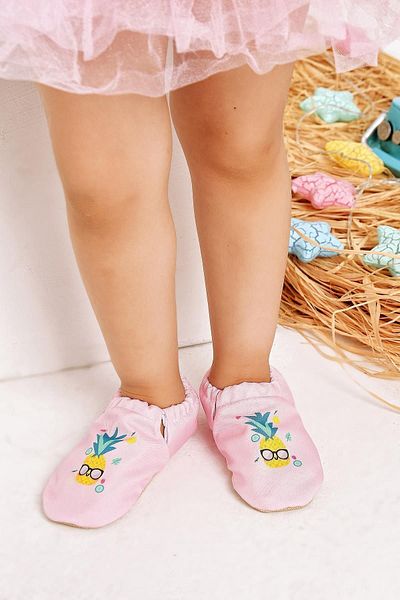 First Step Pineapple Non-Slip Sole Baby Summer Booties Pink, Home Boots Slippers Nursery Shoes Slippers F-824