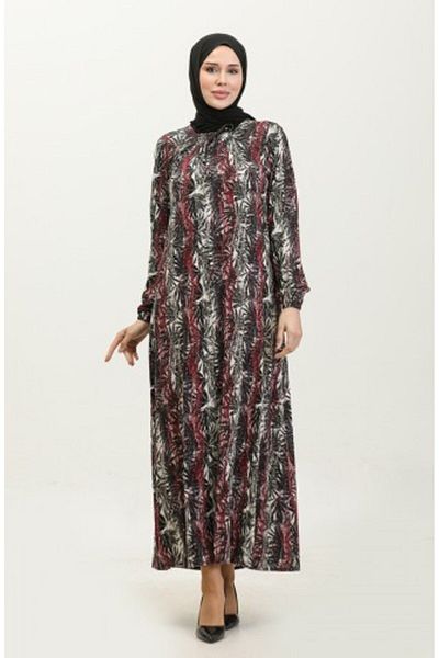 Gelince Φόρεμα βισκόζης με σχέδιο Azalea Plus Size 44851F
