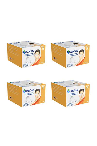 Octacare Sterile Eye Pads 6.5cm X 9.5 Cm 50pcs - 4 Boxes