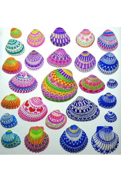 PERİBOİA Artistic Hobby Painting Set with Seashell Painting and Shell Skirt