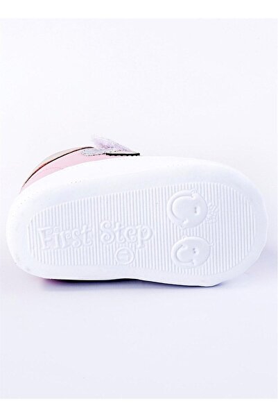 First Step Velcro Heart Boots Pink