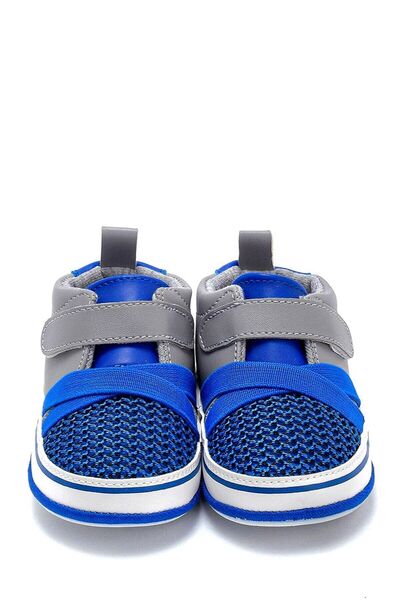 First Step Çapraz Bantlı Esnek Ve Kaydırmaz Ilk Adım Ayakkabısı Saks F-532