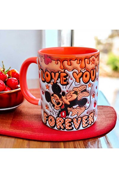 mug shop Mickey ve Minnie Mouse Love You Forever Sevgiliye Hediyelik Tasarım ...