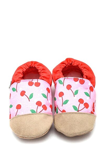 First Step Pamuk Astarlı Kaydırmaz Taban Patik-kiraz-f-830
