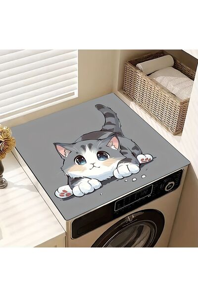 3D ELSE HALI Çamaşır Makinesi Örtüsü Kurutmaşık Koruma Matı Sıvı Geçirmez Kaymaz Yıkanabilir Dsn-06