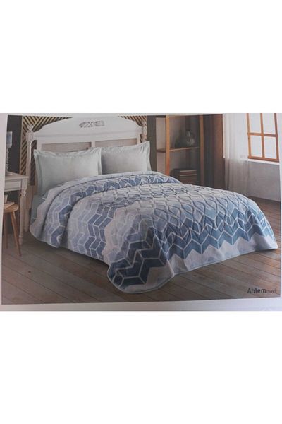 KIRİSTAL Pătură dublă Ahlem Blue