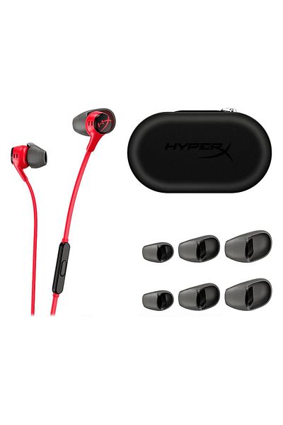 HyperX Cloud Earbuds Ii Gaming Earbuds with Mic Wired In-Ear Headphones Red 705L8Aa