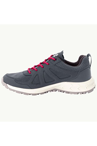 Jack Wolfskin 4051341 Woodland 2 Texapore Low W Grey/red Kadın Outdoor Ayakkabı