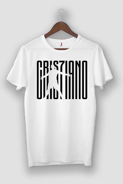 viptasarımtshirt Unisex White Ronaldo Cr7 Tshirt Vip Design T-shirt