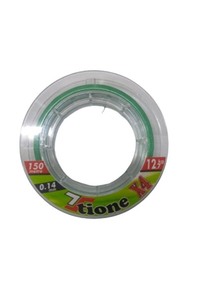 TİONE Tione Ipek Misine Braıd 4 Kat 150 Metre Haki Renk 0.14 Mm 12.7 Kg Çekerli