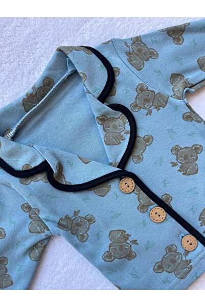 MBK GARDEN Sevimli Ayıcık Desenli Bebek Pijama Takımı - %100 Pamuk