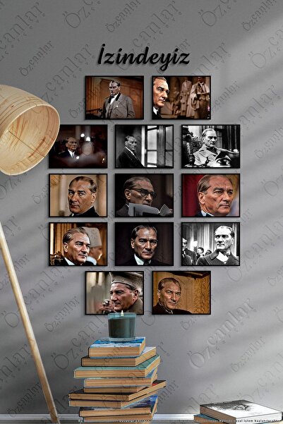 ÖZCANLAR ÇERÇEVE Atatürk Çerçevesiz Çerçeve Görünümlü Atatürk Fotoğrafları 14...