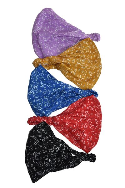 YELPAZE DÜNYASI Elastic Bandana Σετ 5 τεμαχίων