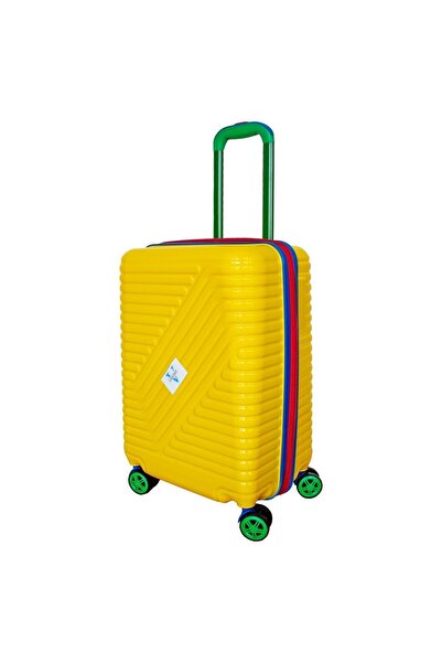 Vayomy Colours PP Line Kabin Boy Sarı Valiz KIRILMAZ 2 Yıl Garantili