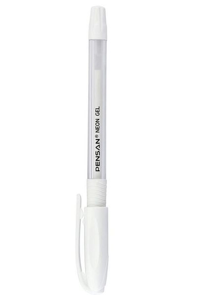 Pensan 2229 Neon (highlighter) Gel Ballpoint Pen 1,0 Mm White (Pack of 12) Pe02229jkbe