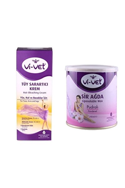 Vi-vet Vivet Tüy Sarartıcı Krem + Vivet Sir Ağda Pudralı 240g