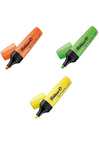 Pelikan 490 Primary Colors 3-Piece Highlighter Set