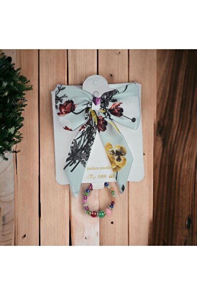 artıbir bodrum Σετ αγκράφα με φιόγκο με πολύχρωμο μηχανισμό και δώρο βραχιόλι