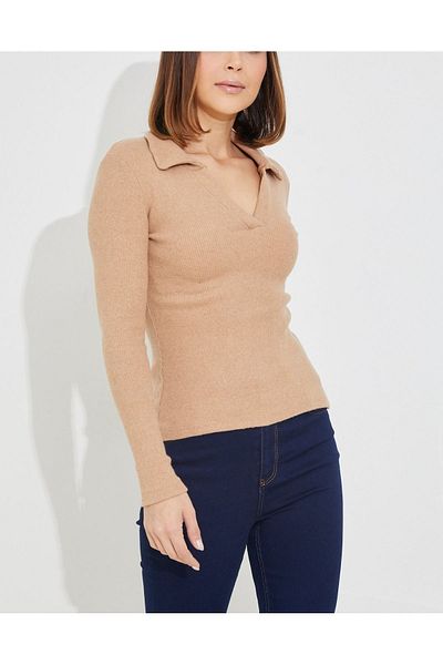 Mercan Women's Polo Neck Blouse