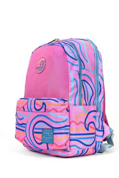 Cambridge Polo Club 2024 Collection Wave Double Main Compartment Unisex Children's Primary School Bag