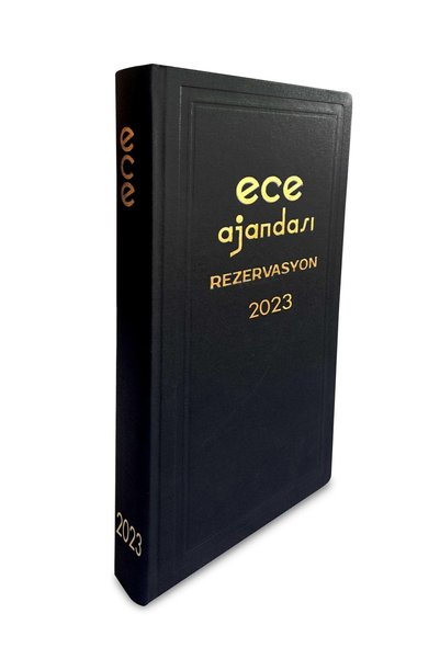 Ece Ajanda Sı - Εμπορική Συλλογή 2023 - Κράτηση 17x33 Μαύρο