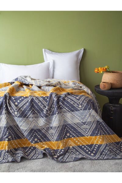 Suave Saçlı Tekstil Pamuklu Çift Kişilik Battaniye