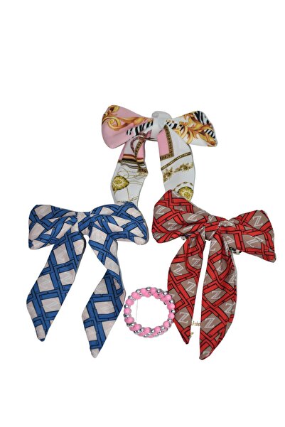 artıbir bodrum Набір бантиків для волосся з кольоровим механізмом та браслето...