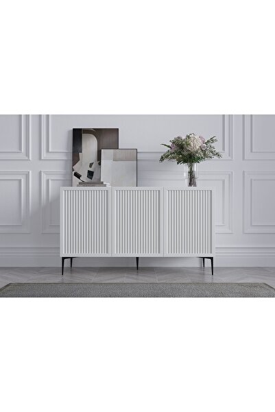 DUHO Konsol, Üç Kapaklı, Beyaz