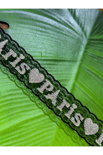 Gönülden Tasarım Tul strălucitor Paris YaWritten Guipure Ribbon Accesoriu pentru îmbrăcăminte - Lățime 4 cm (1 metru) Aur