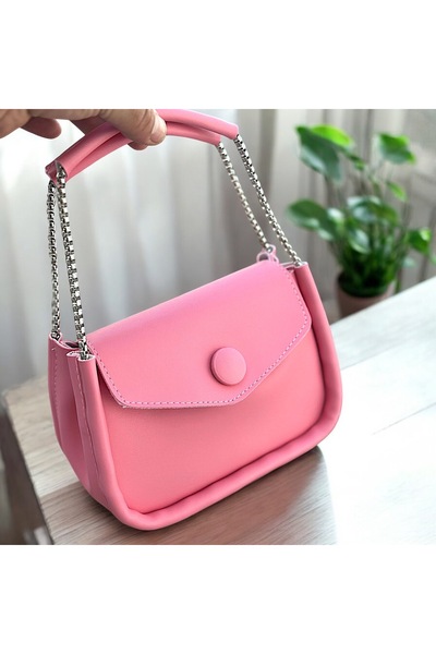Katusa Baguette Bag - Pink Chain Design
