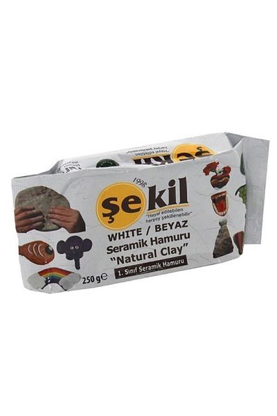Şekil Ceramic Clay Dough White 250 Gr 1 Piece (Stationery)