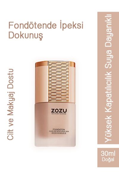 ZOZU ® Pürüzsüz Ve Nemli Cilt Fondöten 30ml Doğal Renk