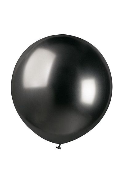 Ata Parti Dünyası 45 cm Jumbo Balloon Party Set - Black, Birthday Balloon