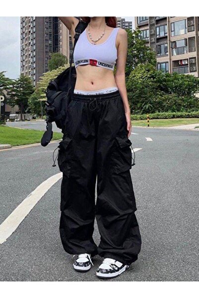 alhemengelir Aşırı Bol Relaxed Bağcıklı Extra Salaş Pantolon