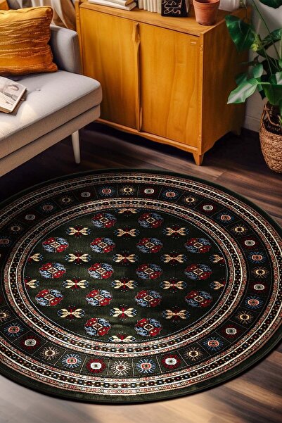 Angorahome Persian Dokuma Makine Halısı Bk1000 Yuvarlak