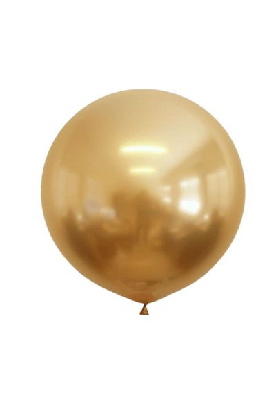 Ata Parti Dünyası 45 cm Chrome Gold Jumbo Balloon Party Set - Birthday Balloon