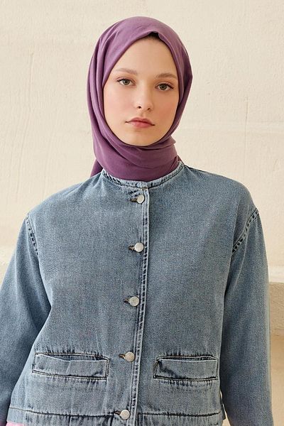 Qef Soft Cotton Shawl Violet
