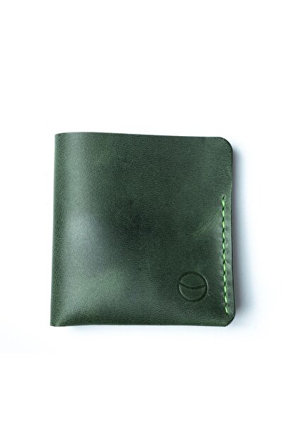 Atelier Duos Lotus Hakiki Deri Cüzdan, Yeşil Deri, Gerçek Deri, Premium Deri ...